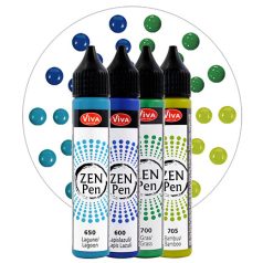   ViVa Decor Pontozó toll készlet - 28ml - Kraft der Natur - Zen Pen (4 db)