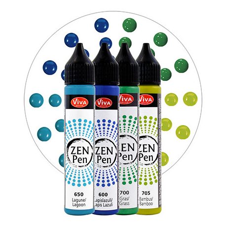 ViVa Decor Pontozó toll készlet - 28ml - Kraft der Natur - Zen Pen (4 db)