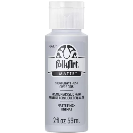 Folkart Akrilfesték - matt - 59 ml - Gray Frost - Acrylic Matte (1 db)