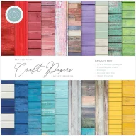   Craft Consortium Papírkészlet 12" (30 cm) - Beach Hut - Essential Craft Papers (30 lap)