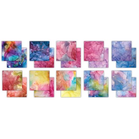 Craft Consortium Papírkészlet 8" (20 cm) - Drops Vivid (30 lap)