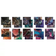   Craft Consortium Papírkészlet 12" (30 cm) - Ink Drops Midnight - Essential Craft Papers (30 lap)