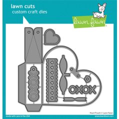   Lawn Fawn Vágósablon LF3318 - Heart Pouch - Lawn Cuts (1 csomag)