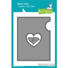   Lawn Fawn Vágósablon LF3314 - Magic Iris Heart Add-On - Lawn Cuts (1 csomag)