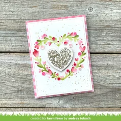   Lawn Fawn Szilikonbélyegző LF3305 - Magic Heart Messages - Clear Stamps (1 csomag)