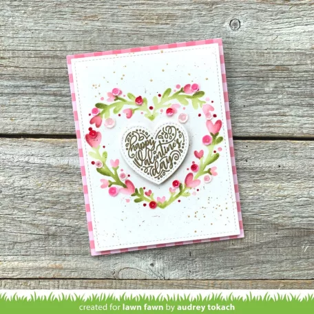 Lawn Fawn Szilikonbélyegző LF3305 - Magic Heart Messages - Clear Stamps (1 csomag)