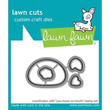 Lawn Fawn Vágósablon LF3307 bélyegzőhöz LF3308 - You Mean So Mochi - Lawn Cuts (1 csomag)