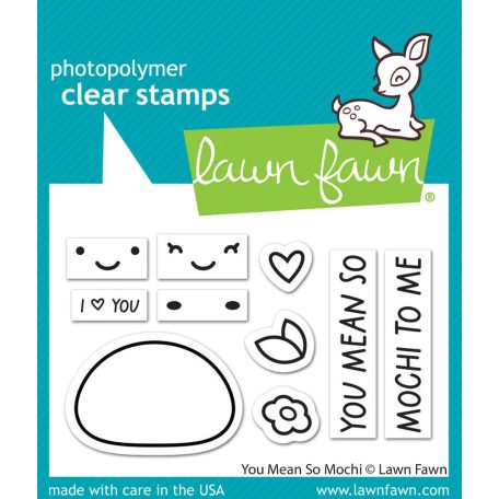 Lawn Fawn Szilikonbélyegző LF3307 - You Mean So Mochi - Clear Stamps (1 csomag)