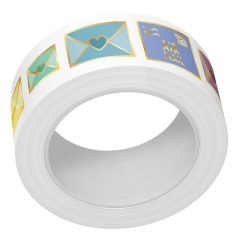   Dekorációs ragasztószalag , Happy Mail / Foiled Washi Tape (1 db)