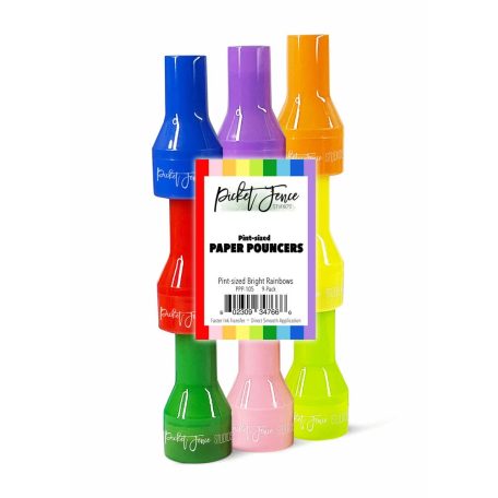Picket Fence Studios Blender ecset - Pint-sized Bright Rainbow - Paper Pouncers  (9 db)