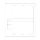 SIZZIX vágósablon 660767, Needle Book Eileen Hull/ ScoreBoards (1 db)