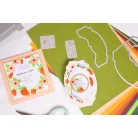 SIZZIX vágósablon 666122 - Card, Label - Jen Long - Thinlits Die Set  (1 csomag)