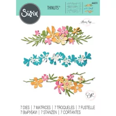   SIZZIX vágósablon 666251 - Woodland Borders - Olivia Rose - Thinlits Die Set  (1 csomag)