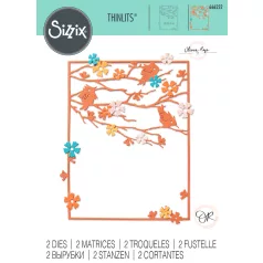   SIZZIX vágósablon 666252 - Woodland Cardfront - Olivia Rose - Thinlits Die Set  (1 csomag)