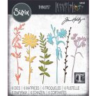 SIZZIX vágósablon 666565 - Vault Wildflowers - Tim Holtz - Thinlits Die Set  (1 csomag)