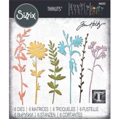   SIZZIX vágósablon 666565 - Vault Wildflowers - Tim Holtz - Thinlits Die Set  (1 csomag)