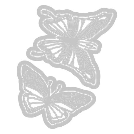 SIZZIX vágósablon 666564 - Vault Scribbly Butterfly - Tim Holtz - Thinlits Die Set  (1 csomag)