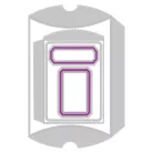 SIZZIX vágósablon 666568 - Vault Pillow Box + Bag - Tim Holtz - Thinlits Die Set  (1 csomag)