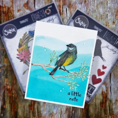 SIZZIX vágósablon 666566 - Vault Lovebirds - Tim Holtz - Thinlits Die Set  (1 csomag)