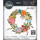 SIZZIX vágósablon 666563 - Vault Funky Floral Wreath - Tim Holtz - Thinlits Die Set  (1 csomag)