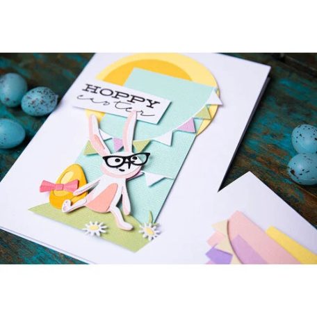 SIZZIX vágósablon 666561 - Vault Bunny + Chick - Tim Holtz - Thinlits Die Set  (1 csomag)