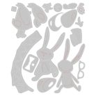 SIZZIX vágósablon 666561 - Vault Bunny + Chick - Tim Holtz - Thinlits Die Set  (1 csomag)