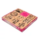 Gumibélyegző készlet Rubber stamps - Art by Marlene - ABM Wooden Stamp Set (1 csomag)