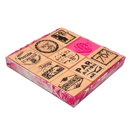 Gumibélyegző készlet Rubber stamps - Art by Marlene - ABM Wooden Stamp Set (1 csomag)