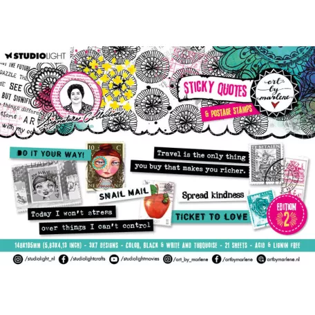 Matrica Sticker Pad Edition 2 - Art by Marlene - ABM Sticker Pad (21 ív)