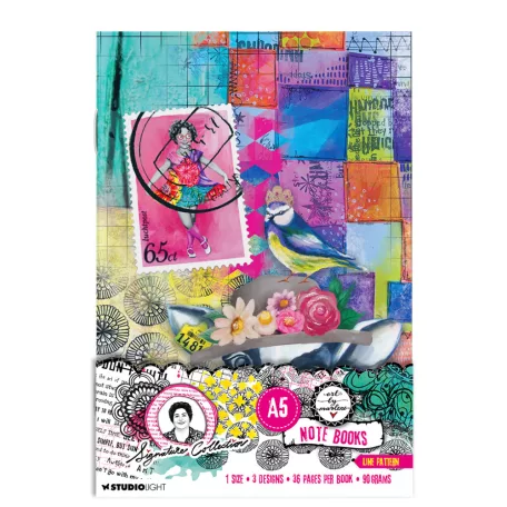 Jegyzetfüzet Notebook Set of 3 - A5 -  Art by Marlene - ABM Notebook (1 db)
