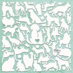   Mintay Papers Chipboard 12" (30 cm) - Decor - Cats & Dogs - Chippies (1 ív)