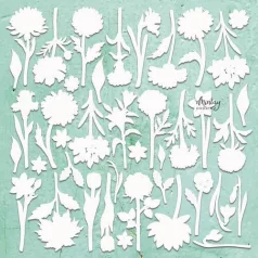   Mintay Papers Chipboard 12" (30 cm) - Decor - Flowers - Chippies (1 ív)