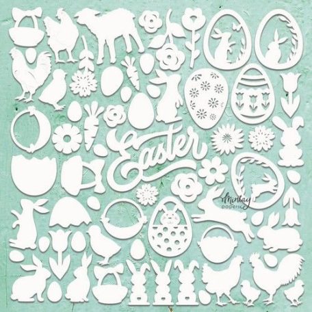 Mintay Papers Chipboard 12" (30 cm) - Decor - Easter 2 - Chippies (1 ív)