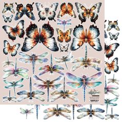   Alchemy of Art Kivágóív 12" (30 cm) - The Men's World - Insects - Double-sided paper (1 ív)