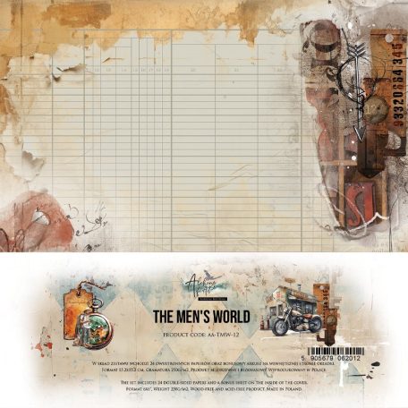 Alchemy of Art Scrapbook papírkészlet 6" (15 cm) - The Men's World - Paper Pad (24 lap)