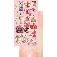   Alchemy of Art Kivágóív  - Melody of the Heart - Painting - Double-sided paper (1 ív)