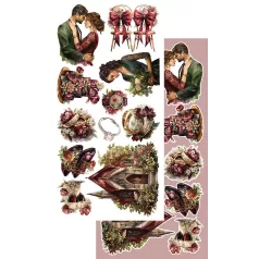   Alchemy of Art Kivágóív 6"x12" (15cm x 30 cm) - Melody of the Heart -  - Extras to Cut Set (1 csomag)