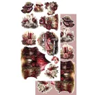 Alchemy of Art Kivágóív 6"x12" (15cm x 30 cm) - Melody of the Heart -  - Extras to Cut Set (1 csomag)