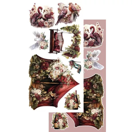 Alchemy of Art Kivágóív 6"x12" (15cm x 30 cm) - Melody of the Heart -  - Extras to Cut Set (1 csomag)