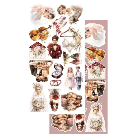 Alchemy of Art Kivágóív 6"x12" (15cm x 30 cm) - Melody of the Heart -  - Extras to Cut Set (1 csomag)