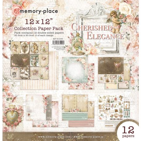 Memory Place Papírkészlet 12" (30 cm) - Cherished Elegance - Collection Paper Pack (12 lap)