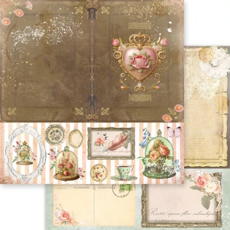 Memory Place Papírkészlet 12" (30 cm) - Cherished Elegance - Collection Paper Pack (12 lap)