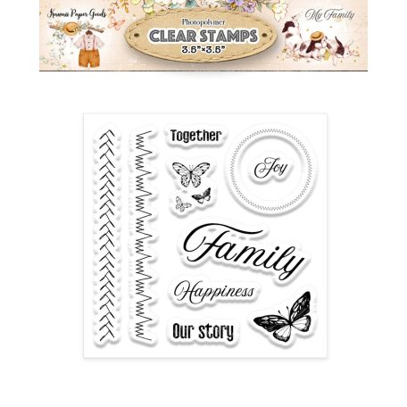Memory Place Szilikonbélyegző - My Family - Stamp Set (1 csomag)