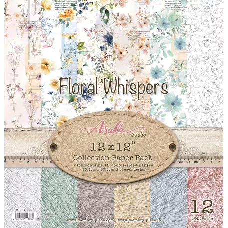 Memory Place Papírkészlet 12" (30 cm) - Floral Whispers - Collection Paper Pack (12 lap)