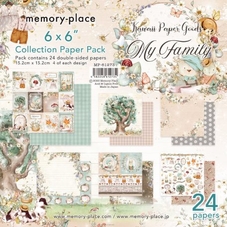 Memory Place Papírkészlet 6" (15 cm) - My Family - Collection Paper Pack (24 lap)