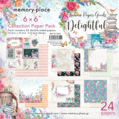   Memory Place Papírkészlet 6" (15 cm) - Delightful - Collection Paper Pack (24 lap)