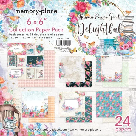 Memory Place Papírkészlet 6" (15 cm) - Delightful - Collection Paper Pack (24 lap)