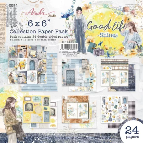 Memory Place Papírkészlet 6" (15 cm) - Good Life Shine - Collection Paper Pack (24 lap)