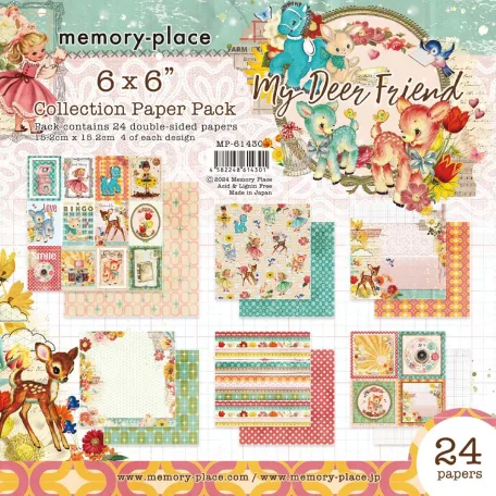 Memory Place Papírkészlet 6" (15 cm) - My Deer Friend - Collection Paper Pack (24 lap)