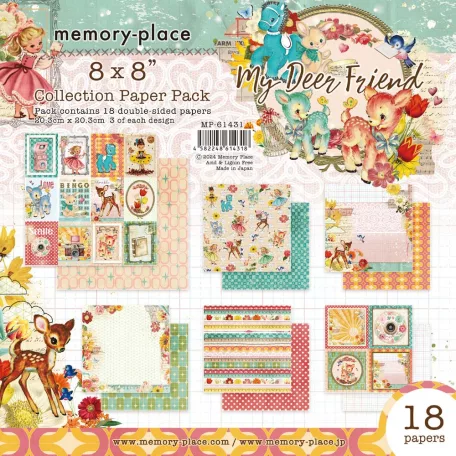 Memory Place Papírkészlet 8" (20 cm) - My Deer Friend - Collection Paper Pack (18 lap)